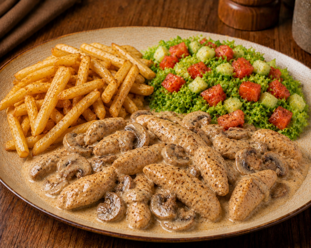 Kremalı Mantarlı Tavuk